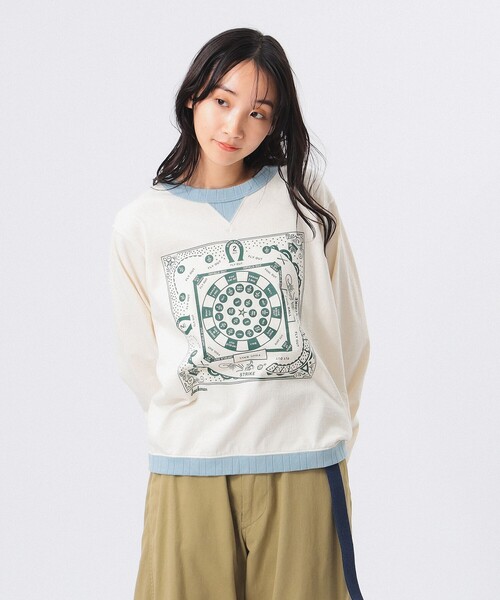 BEAMS BOY tシャツ Tシャツ Jackman × / 別注 ロゴ リブ ロング 