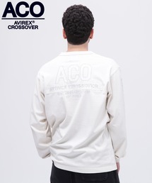 tシャツ 「CROSSOVER」FADED WASH LONGSLEEVE T-SHIRT / フェイデッド ウォッシュ 長袖Tシャツ / AVIRE｜ZOZOTOWN Yahoo!店