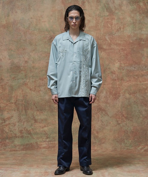 【美品稀少】MSML EMBROIDERY OPEN COLLAR SHIRT MSML シャツ EMBROIDERY OPEN COLLAR SHIRT / 刺繍 開襟 メンズ