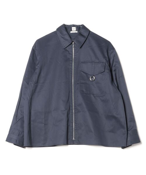 HERMES エルメス　ジップシャツ エルメス 2023 S/S ジップ付 シャツ コットンツイル ホワイト