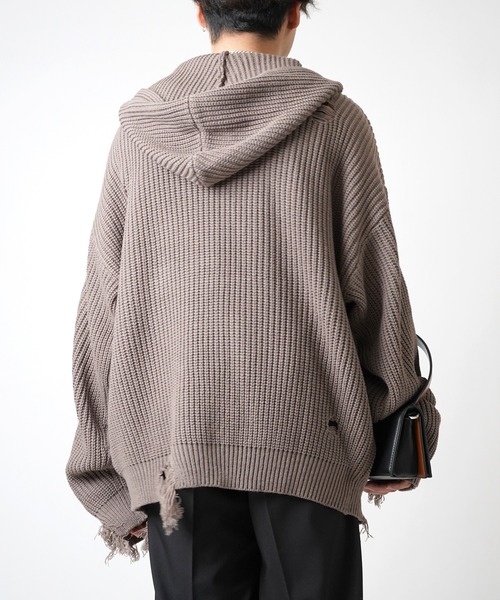 Confirm パーカー 24AW オーバーサイズ プルオーバーパーカー ダメージ 