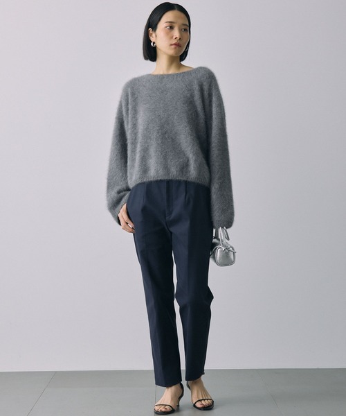 スラックス パンツ ダブルクロステーパードパンツ レディース | BABYLONE | 12