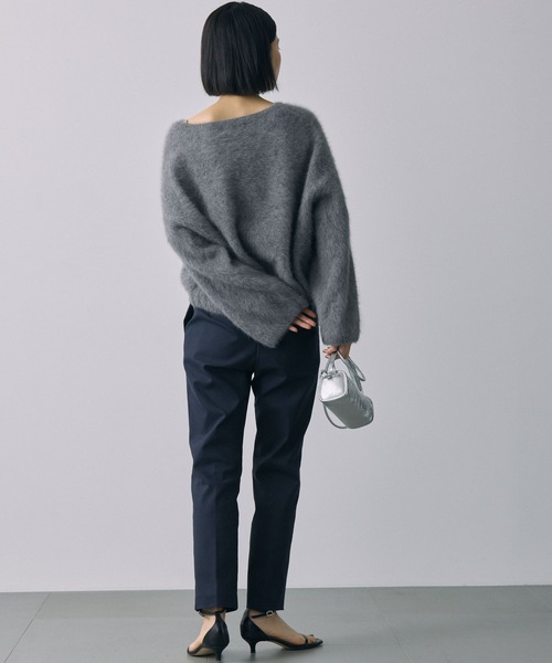 スラックス パンツ ダブルクロステーパードパンツ レディース | BABYLONE | 14