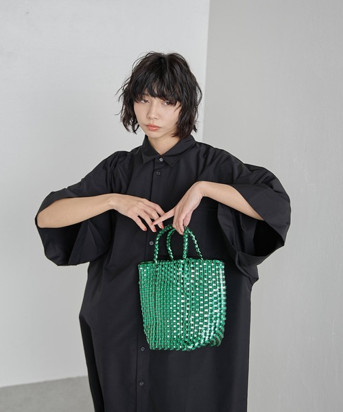 ear PAPILLONNER」 「SUM1 STYLE」かごバッグ FREE シルバー