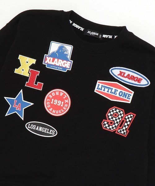 XLARGE KIDS トレーナー ワッペンロゴトレーナー キッズ 子供服