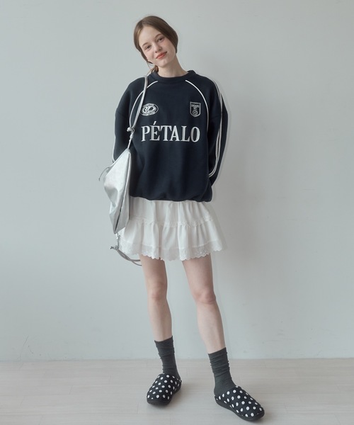 トレーナー スウェット サイドラインリボンゲームスウェット / side line ribbon game wool lining sweat レディ サイドラインリボンゲームスウェット / side line ribbon game