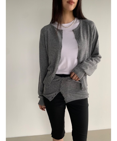 Didot.showroom ベスト ジレ カシミヤブレンドホルターニット