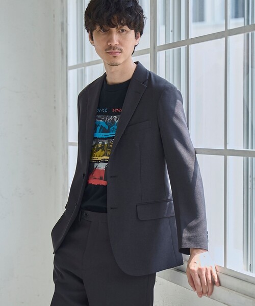 RONEL ジャケット テーラードジャケット ポリバスケットテーラード