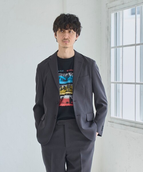 RONEL ジャケット テーラードジャケット ポリバスケットテーラード