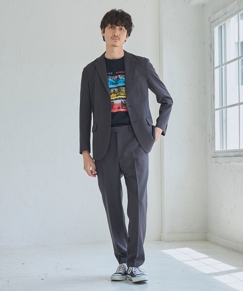 RONEL ジャケット テーラードジャケット ポリバスケットテーラード