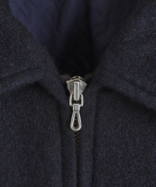 未使用 OUAT  BLOUSON サイズ2 ネイビー tシャツ URU / ウル : WOOL LIGHT TWEED - ZIP UP BLOUSON