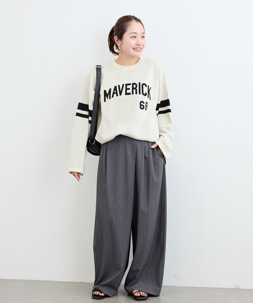 マーク＆ロナ　チェックニットセーター MARK & LONA | マーク＆ロナ 最新 LOOKBOOK 2023秋冬