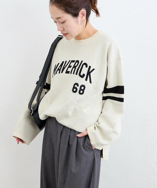 ニット セーター MAVERICK ロゴニット レディース JOURNAL STANDARD ニット セーター MAVERICK ロゴニット