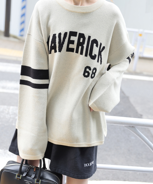 ニット セーター MAVERICK ロゴニット レディース JOURNAL STANDARD ニット セーター MAVERICK ロゴニット