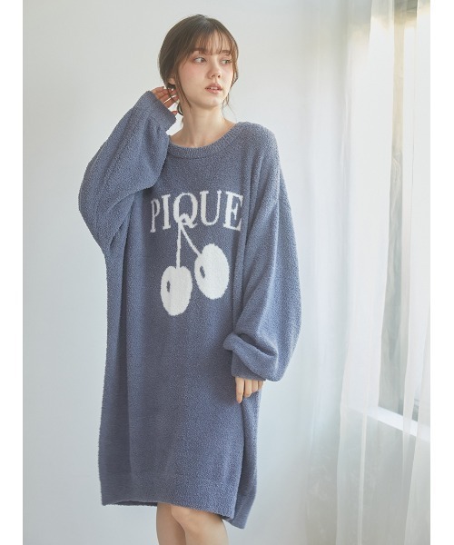 【新品未使用】gelato pique ベビモコシリアルベアジャガードワンピース パンダジャガードワンピース（ワンピース）｜gelato pique