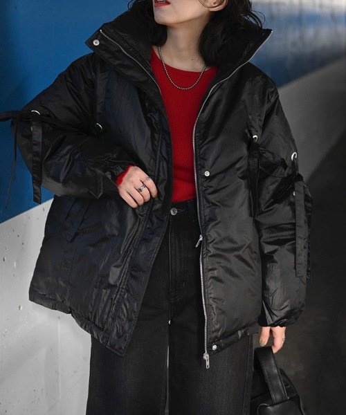 musubore ファイバーダウンリボンジャケット musubore（ムスボレ）の「eco down ribbon JK / ファイバー
