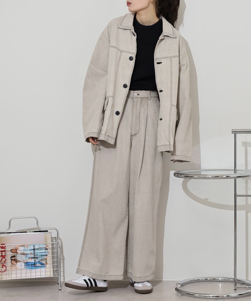 MNMM  LONG JACKET  EASY PANTS セットアップ MNMM LONG JACKET EASY PANTS セットアップ