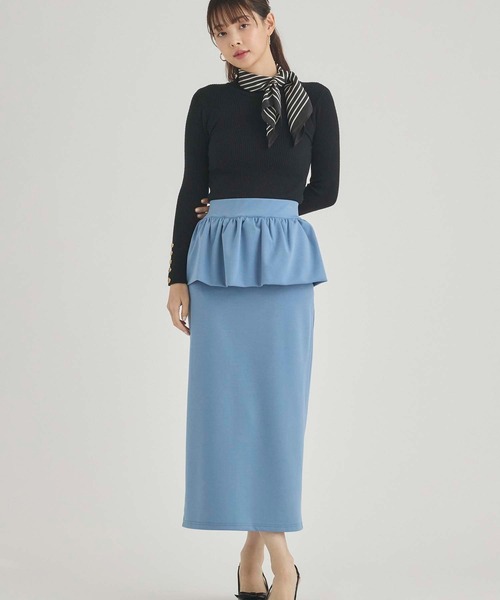 Nina Ricci>>ペプラム フレア スカート セットアップ可能】ぺプラムフレアスカート(F ベージュ