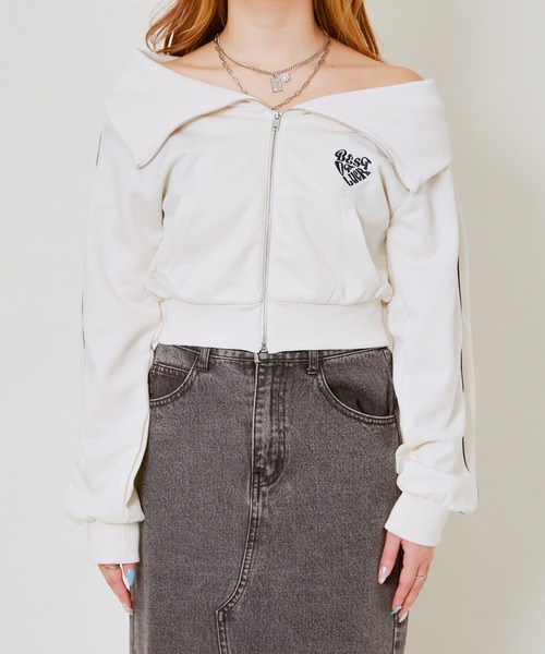 tシャツ オフショルリブプルオーバー レディース オフショルリブプルオーバー（半袖）