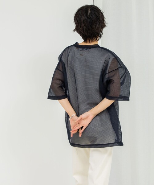 Rie Miller（リエミラー） tシャツ ダンボールメッシュプリントTシャツ