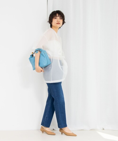 Rie Miller tシャツ ダンボールメッシュプリントTシャツ