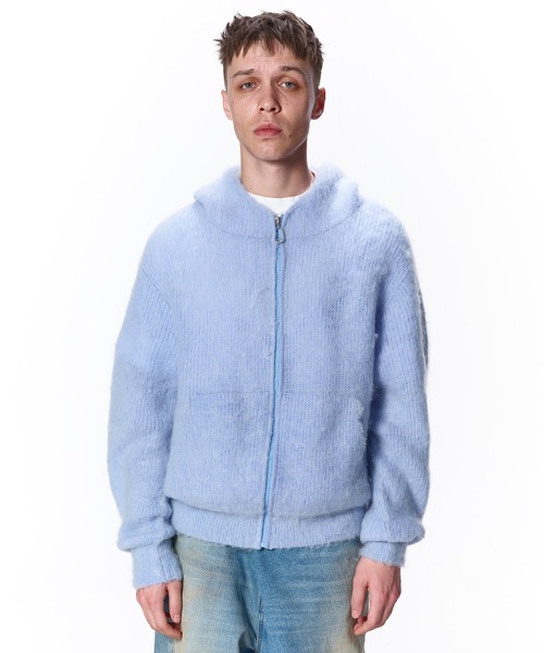 JieDa（ジエダ） パーカー MOHAIR ZIP HOODIE メンズ レディース