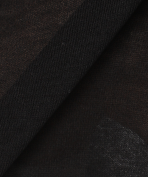 PERVERZE◇WAVE STRIPE CRASH KNIT/カーディガン/FREE/コットン/BLK