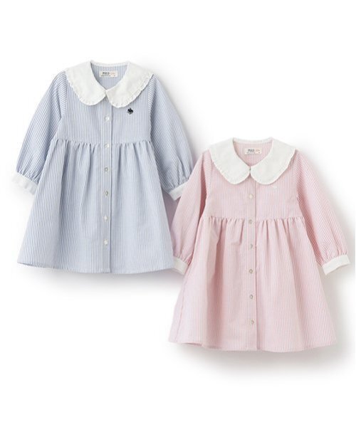 petit main ワンピース 「POLO BCS」シャツワンピース キッズ 子供服 