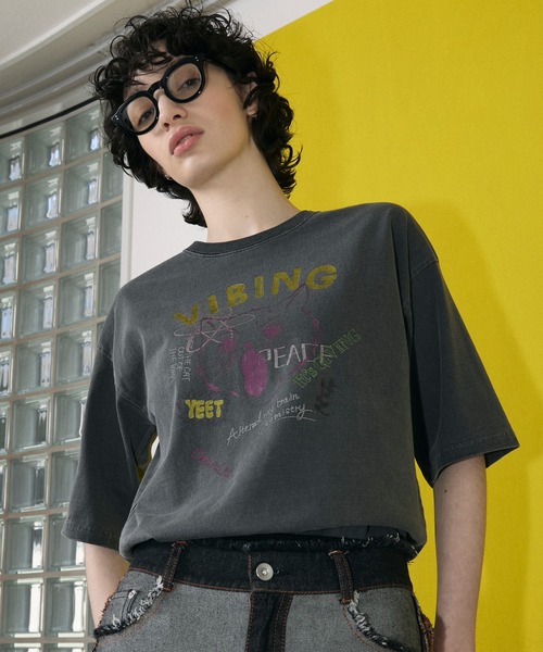 新品未開封mischievous cat Tシャツ Mサイズ 小さいサイズのみ在庫あり】錦[にしき] 縄猫柄 刺繍 和柄Tシャツ