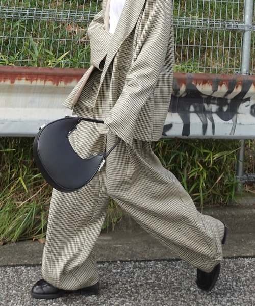TEEN BOOP ワイドパンツ パンツ チェックルーズPT レディース