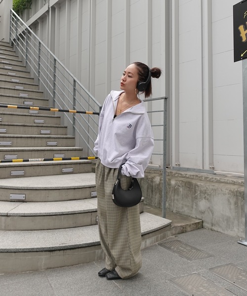 TEEN BOOP ワイドパンツ パンツ チェックルーズPT レディース