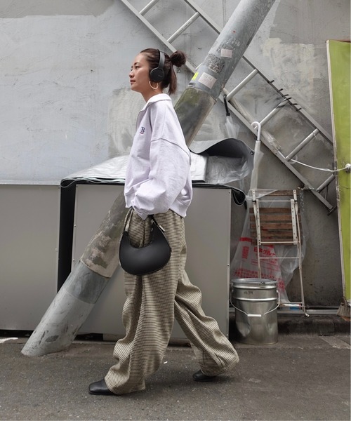 TEEN BOOP ワイドパンツ パンツ チェックルーズPT レディース