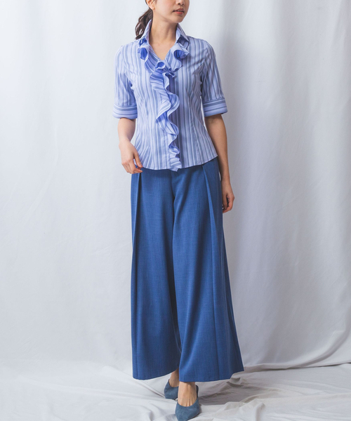 NARACAMICIE ブラウス シャツ 「NARACAMICIE」ストレッチ
