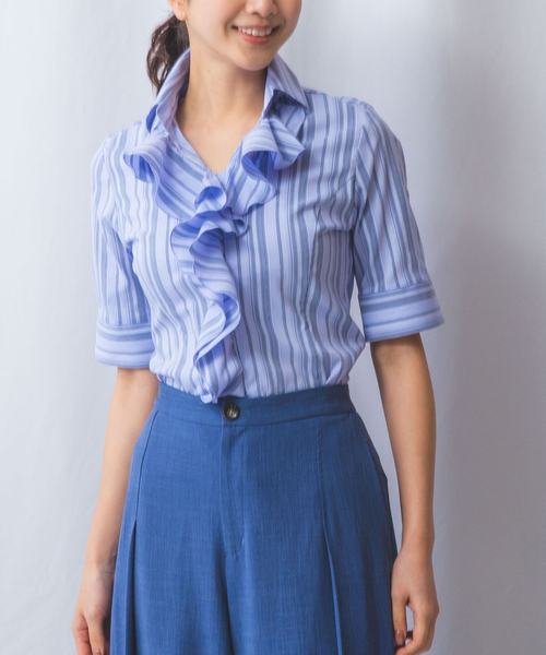 NARACAMICIE ブラウス シャツ 「NARACAMICIE」ストレッチ