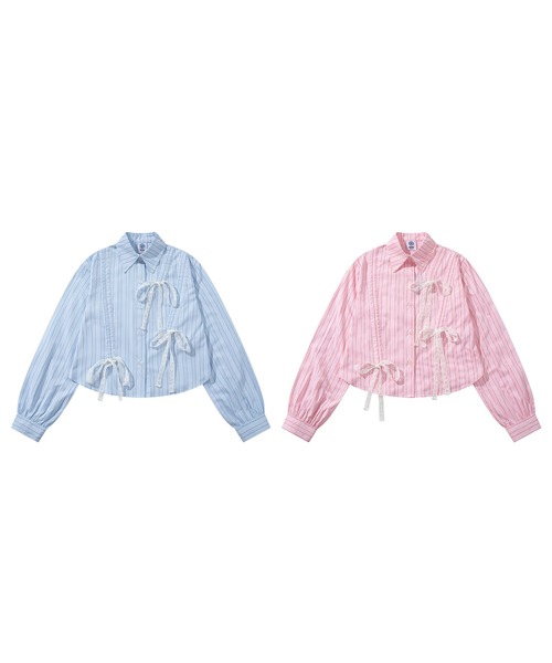 ブラウス シャツ 「HOOK」for girls アシメトリーシャーリング