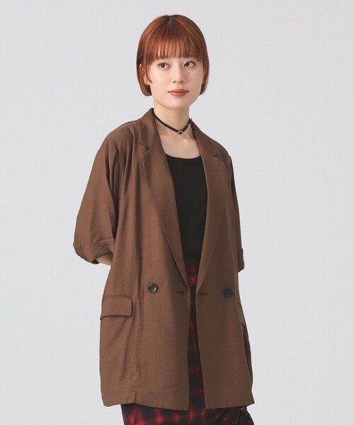 ray beams ダブルブレスト ハーフスリーブ ジャケット Ray BEAMS（レイ ビームス）【8/7再値下げ】4ボタン ダブル