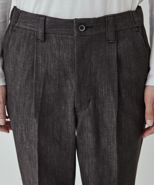 【CLEL】ヴィンテージデザイン フレアデニムパンツ 芸術デニム　グレイッシュ CLEL】Vintage Design Flare Denim Pants /ヴィンテージデザイン