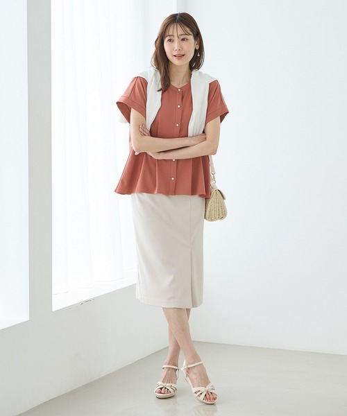 HANITA 売れ筋商品|||ハニタ Tシャツ トップス レディース Tops Purple きれいめロゴTシャツ: トップス｜ハニーズ公式通販