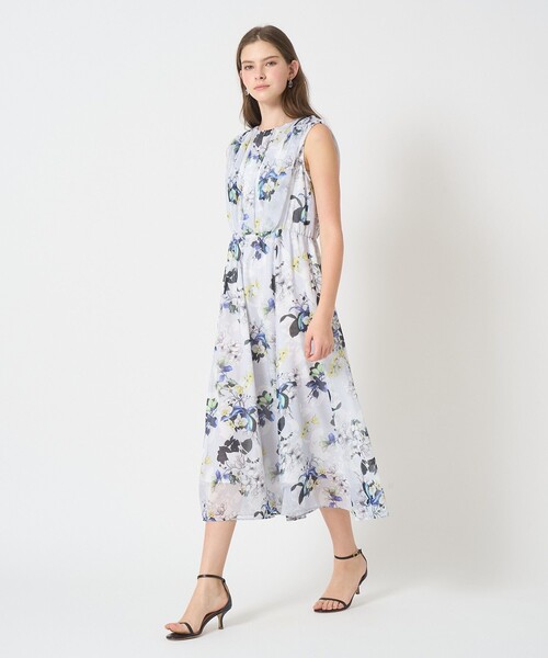 【新品】アナイ bouquet プリント ランダムタック ワンピース bouquet プリント ランダムタック ワンピース|ANAYI OFFICIAL