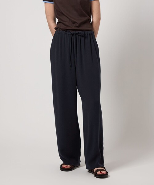 未使用 AP STUDIO バック サテン ジョーゼット イージー パンツ 新品 STEVEN ALAN パンツ 「Steven Alan」バックサテン ジョーゼット