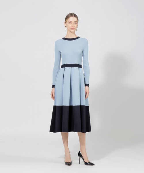 EPOCA 「EPOCA」 ニットワンピース 38 ブルー系その他2