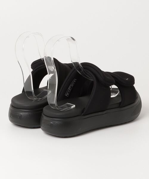プーマ　PUMA　マユパフィー　スライドウィメンズ　サンダル　23　ブラック PUMA サンダル WNS MAYU PUFFY SLIDES プーマ ウィンドウズ