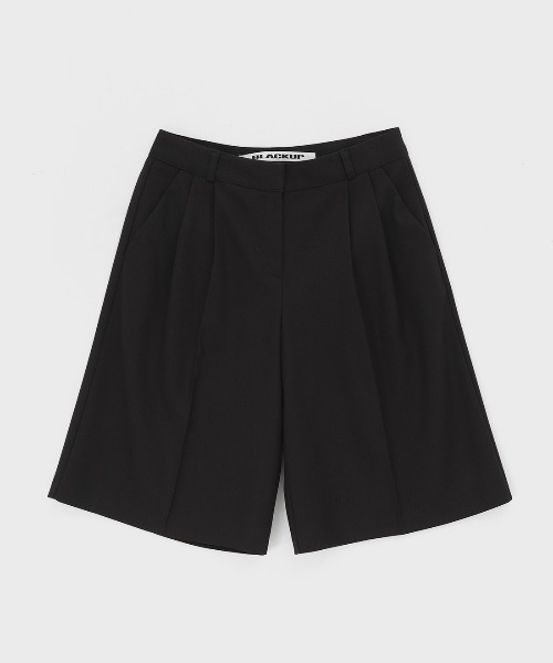 【BLACK UP DOMINIC SERIES】ワンタッチバミューダスラックス BLACKUP スラックス パンツ 「MADE」 バーボンツータック