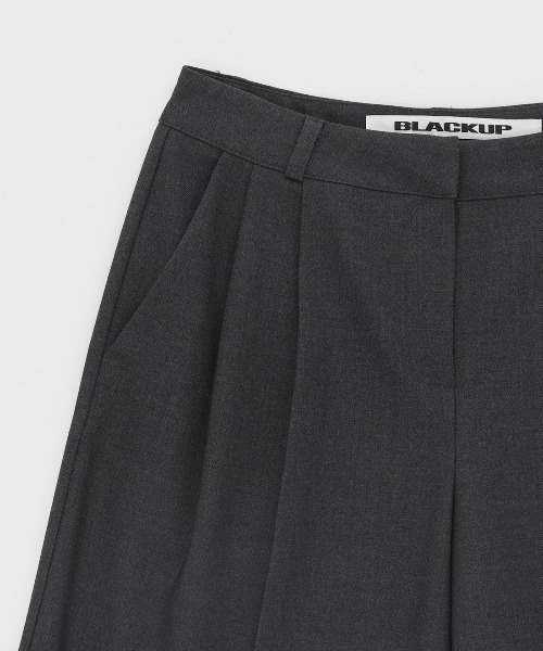 【BLACK UP DOMINIC SERIES】ワンタッチバミューダスラックス BLACKUP スラックス パンツ 「MADE」 バーボンツータック