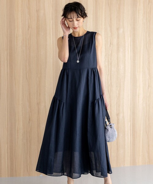 BEAUTY&YOUTH ラミーノースリーブフレアワンピース BEAUTY&YOUTH UNITED ARROWS（ビューティーアンドユース