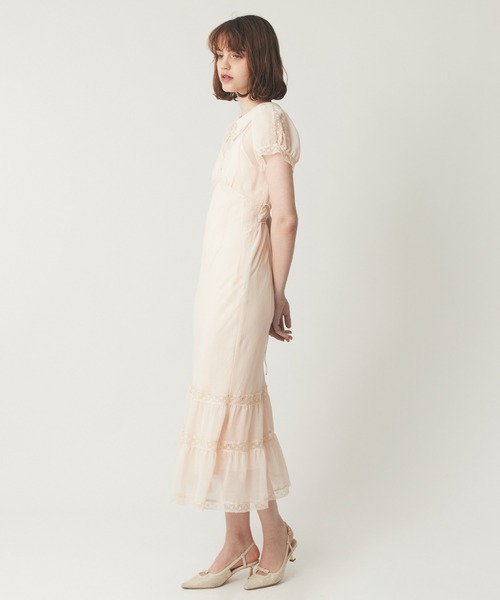 DEICY（デイシー） ワンピース シフォンレースカラーワンピース