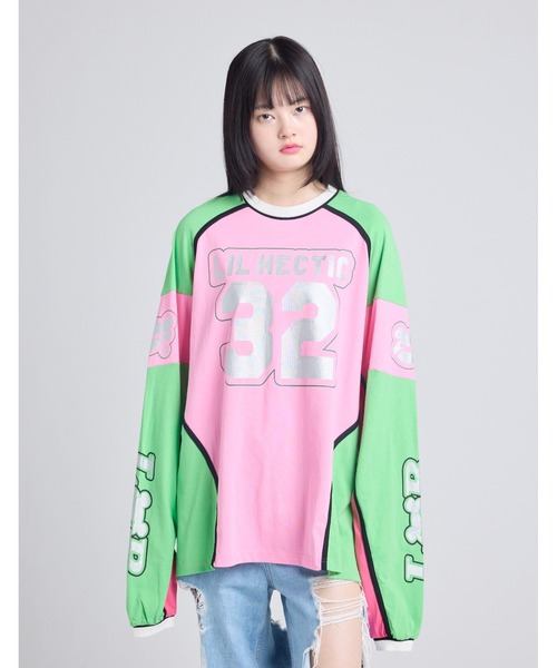 tシャツ 「8」「it」「little sunny bite」numbering long tee レディース メンズ Little sunny bite tシャツ 「8」「it」「little bite