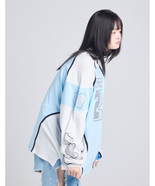 tシャツ 「8」「it」「little sunny bite」numbering long tee レディース メンズ Little sunny bite tシャツ 「8」「it」「little bite