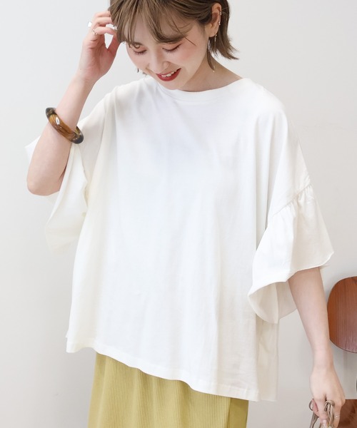 AMERICAN HOLIC tシャツ バックフリル半袖プルオーバー