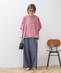 tシャツ 半袖 袖フリル半袖プルオーバー レディースの詳細画像1